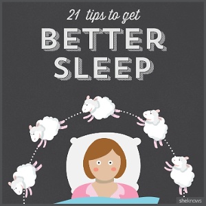 21 Tips to get better sleep (INFOGRAPHIC)